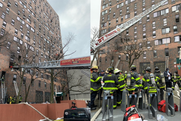 19 katlı apartmanda yangın: 54 yaralı