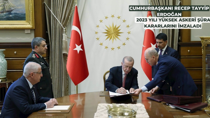  2023 Yılı Yüksek Askerî Şûra Kararlarını İmzaladı