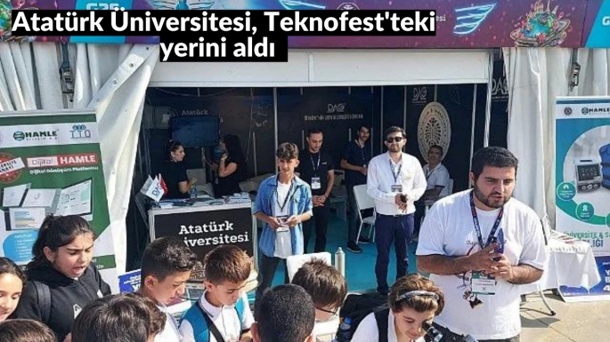 Atatürk Üniversitesi, Teknofest'teki yerini aldı   