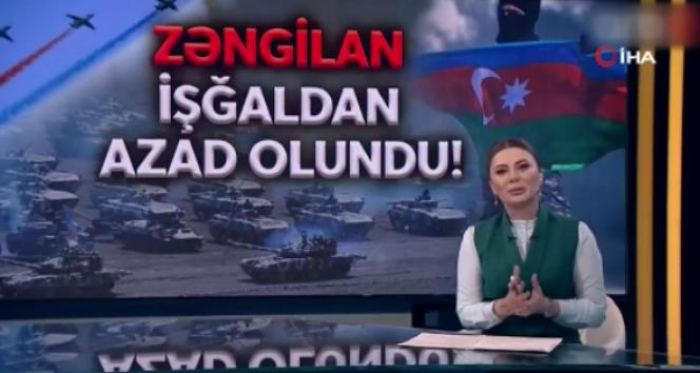 Azerbaycanlı spiker, memleketinin işgalden kurtarıldığını anons ederken gözyaşlarına hakim olamadı