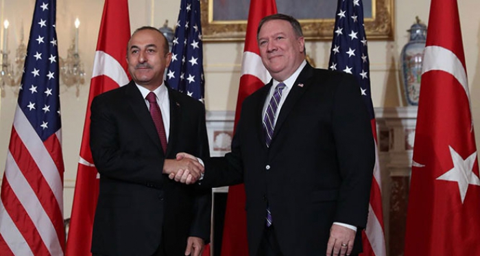Bakan Çavuşoğlu, mevkidaşı ABD Dışişleri Bakanı Pompeo ile görüştü