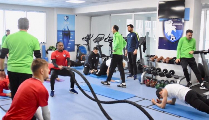 BB Erzurumspor kuvvet çalıştı