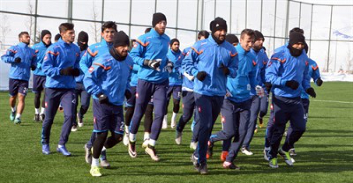 BB Erzurumspor Ofspor maçı hazırlığı