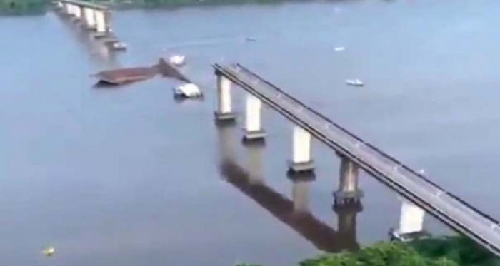 Brezilya’da nehrin üzerindeki köprü çöktü