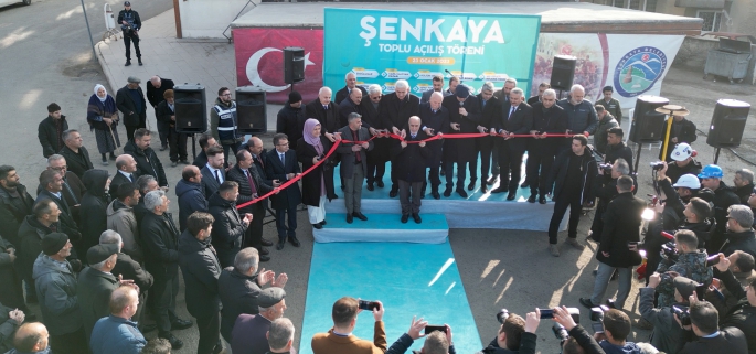 BÜYÜKŞEHİR ŞENKAYA’DAKİ YATIRIMLARININ AÇILIŞINI YAPTI