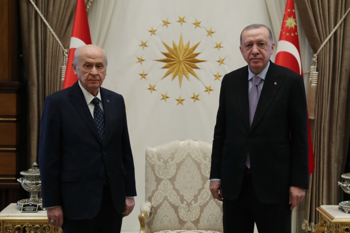 Cumhurbaşkanı Erdoğan, Bahçeli'yi kabul etti