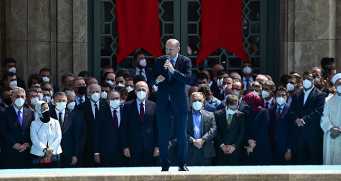 Cumhurbaşkanı Erdoğan’dan Taksim Camii’nde önemli açıklamalar