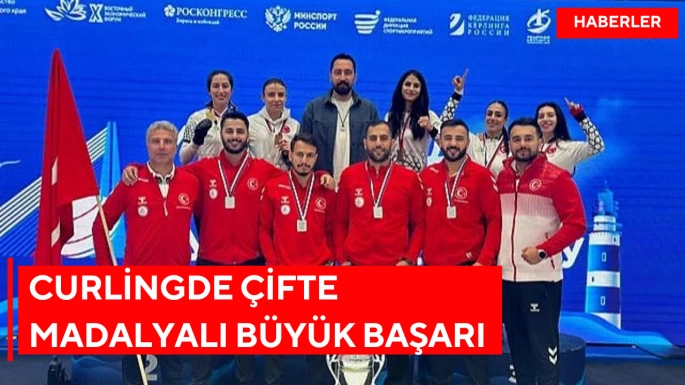 Curlingde çifte madalyalı büyük başarı