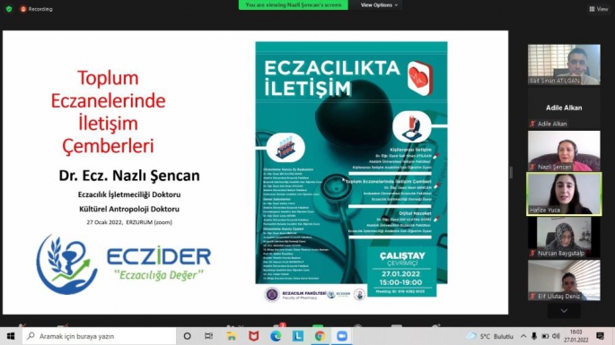 “Eczacılıkta İletişim” çalıştayı düzenlendi