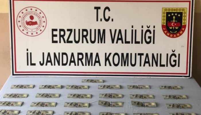 Erzurum’da 2 bin 500 sahte dolar ele geçirildi