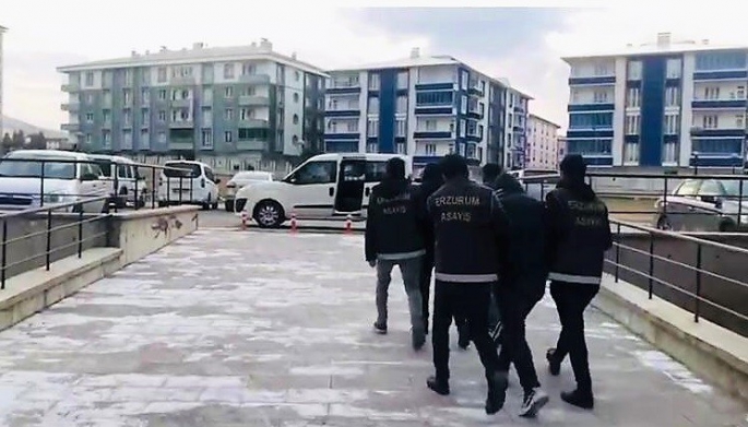 Erzurum'da 7 hırsızlık olayı ile ilgili 14 şüpheli yakalandı