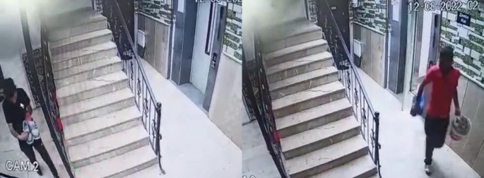 Erzurum'da apartmandan 15 çift ayakkabı çalan hırsızlar, aynı apartmandan çaldıkları bisikletlerle kaçtılar