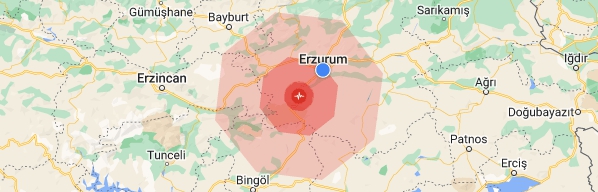 Erzurum'da Korkutan Deprem