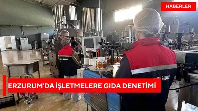 Erzurum'da işletmelere gıda denetimi