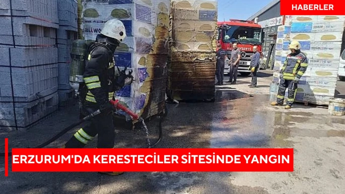 Erzurum'da Keresteciler Sitesinde yangın 