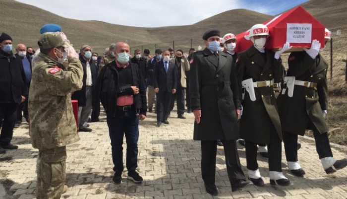 Erzurum’da Kıbrıs gazisine son görev