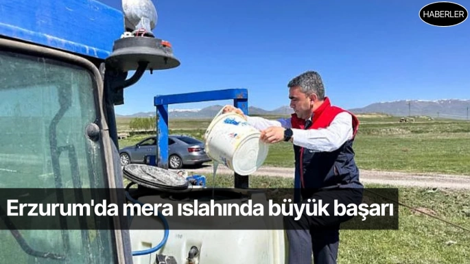 Erzurum'da mera ıslahında büyük başarı