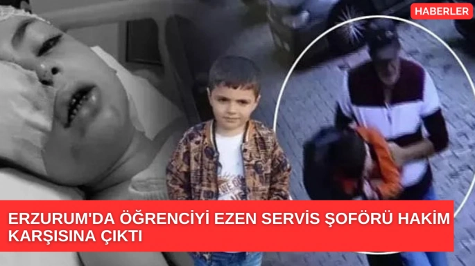 Erzurum'da öğrenciyi ezen servis şoförü hakim karşısına çıktı