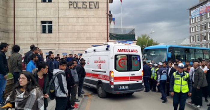 Erzurum'da otobüsün tekerine ayağı sıkışan kadın yaralandı