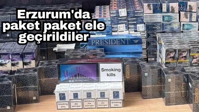 Erzurum'da paket paket ele geçirildiler