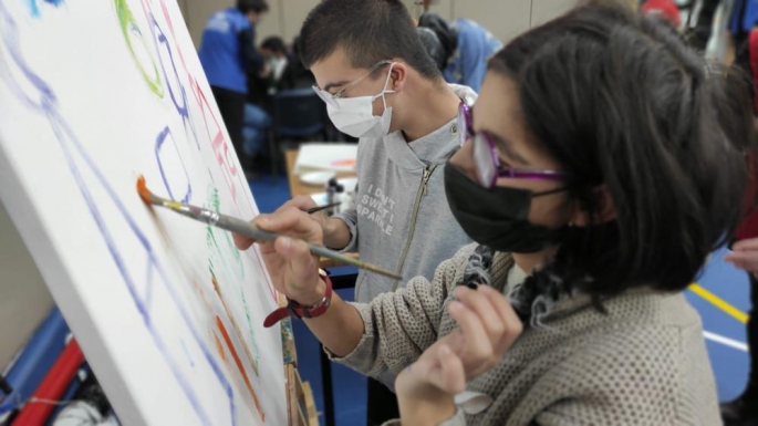 Erzurum'da Sanat aşkı engel tanımaz dediler