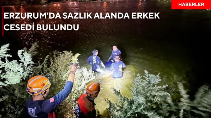 Erzurum'da sazlık alanda erkek cesedi bulundu