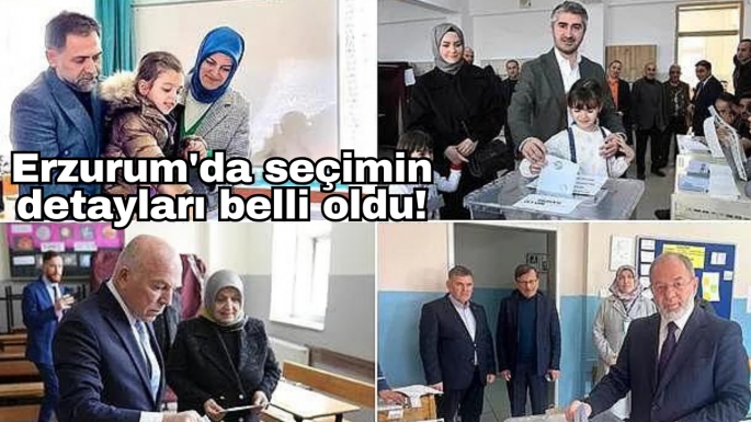 Erzurum'da seçimin detayları belli oldu!