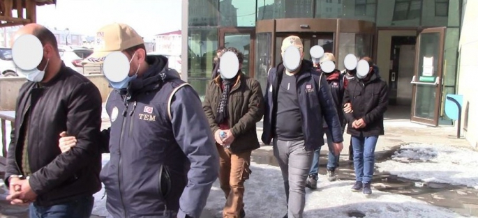 Erzurum'da Terör örgütü propagandası yapan zanlılara eş zamanlı operasyon: 8 gözaltı