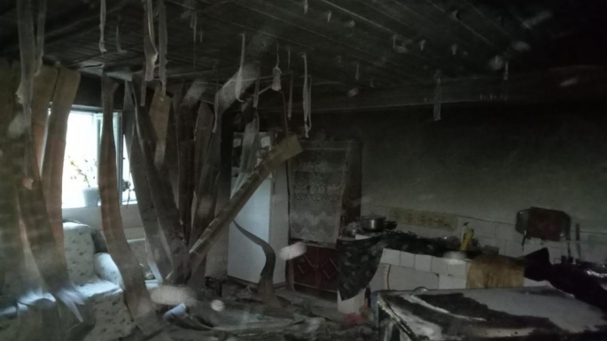 Erzurum Horasan’da ev yangını: 1 yaralı