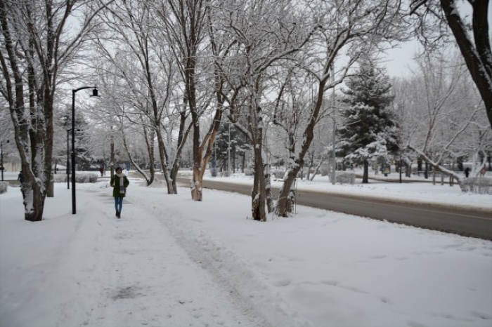 Erzurum için kuvvetli kar yağışı uyarısı