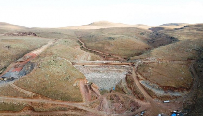Erzurum Köşk Barajı’nda çalışmalar aralıksız devam ediyor