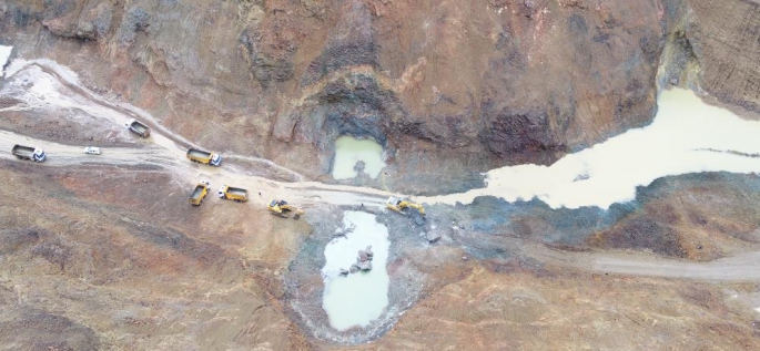  Erzurum Narman Şehitler Barajı’nda çalışmalar aralıksız devam ediyor