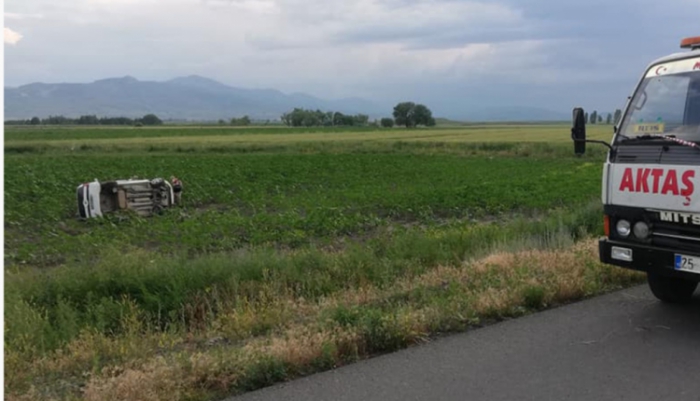 Erzurum Pasinler’de trafik kazası: 1 ölü 4 yaralı