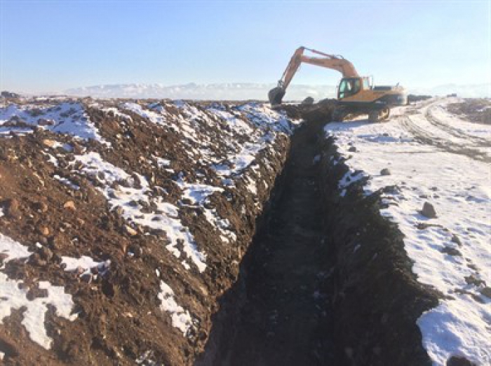 Erzurum Pasinler Taşkaynak Sulaması Projesinde çalışmalar bütün hızıyla sürüyor 