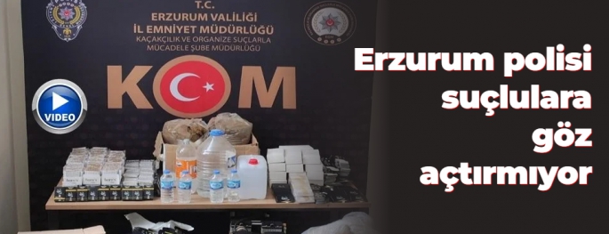 Erzurum polisi suçlulara göz açtırmıyor