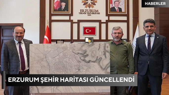 Erzurum Şehir Haritası güncellendi