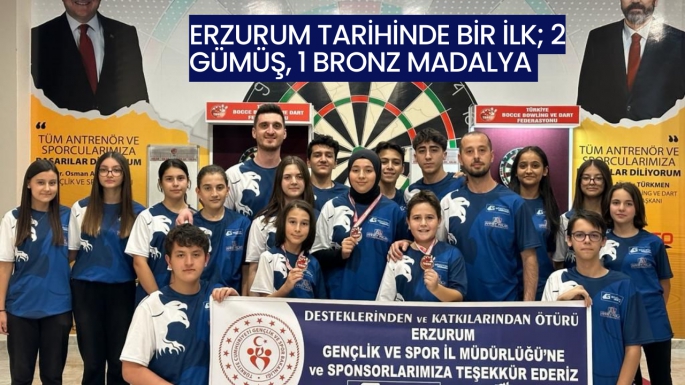 Erzurum Tarihinde Bir İlk; 2 Gümüş, 1 Bronz Madalya 