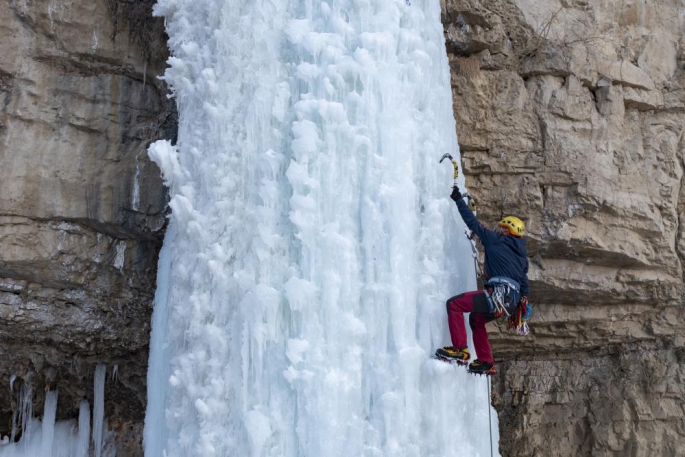 Erzurum’un buz şelaleleri dünyaca ünlü dağcıları ağırladı