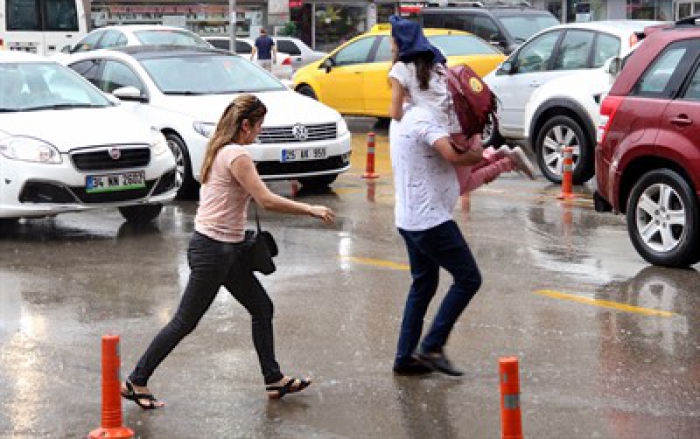Erzurum yağmurla serinledi
