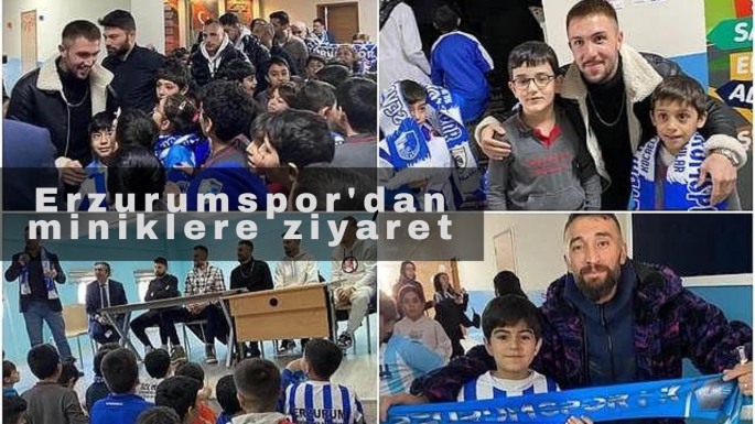 Erzurumspor'dan miniklere ziyaret