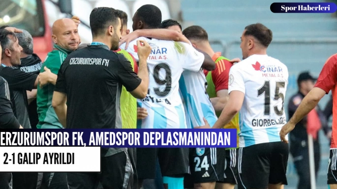 Erzurumspor FK, Amedspor Deplasmanından 2-1 Galip Ayrıldı