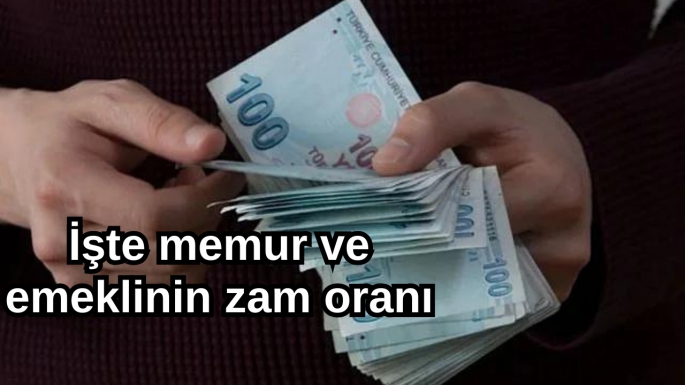 İşte memur ve emeklinin zam oranı