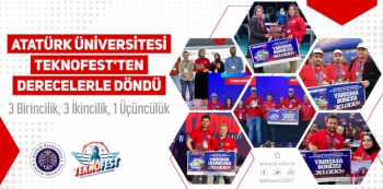 Atatürk Üniversitesi TEKNOFEST’ten Derecelerle Döndü