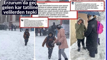 Erzurum’da geç gelen kar tatiline velilerden tepki
