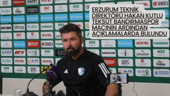 Erzurum Teknik  Direktörü Hakan Kutlu Teksüt Bandırmaspor maçının ardından açıklamalarda bulundu