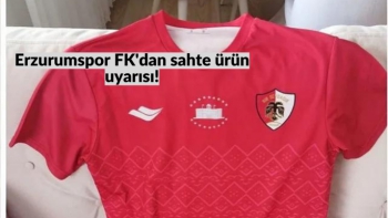 Erzurumspor FK'dan sahte ürün uyarısı!