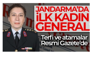 Jandarma Genel Komutanlığındaki terfi ve atamalar Resmi Gazete'de