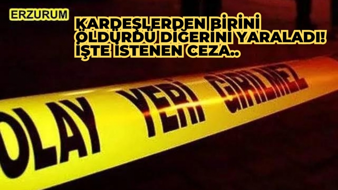 Kardeşlerden birini öldürdü diğerini yaraladı! İşte istenen ceza..