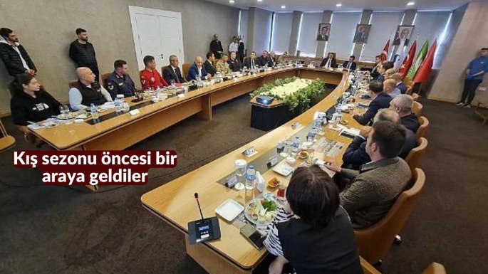 Kış sezonu öncesi bir araya geldiler