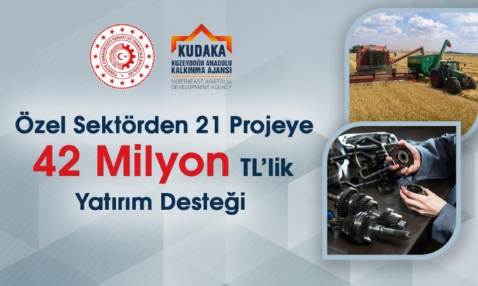 KUDAKA’dan özel sektöre 42 milyon TL yatırım desteği